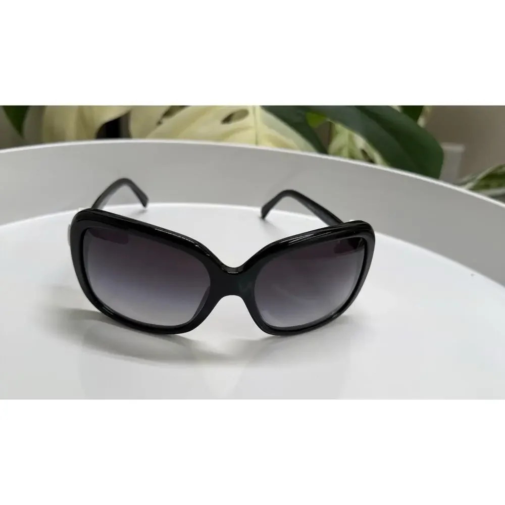 CHANEL Bow Sunglasses 5171-C Black w/ White Bow CC Logo – 60mm
